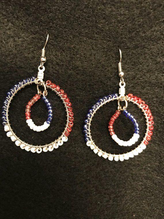 Red White and Blue Circular Logo - Red white and blue circles | Etsy