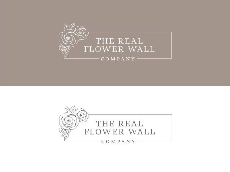 Floral Company Logo - The Real Flower Wall Company Logo by Ben Griffith | Dribbble | Dribbble