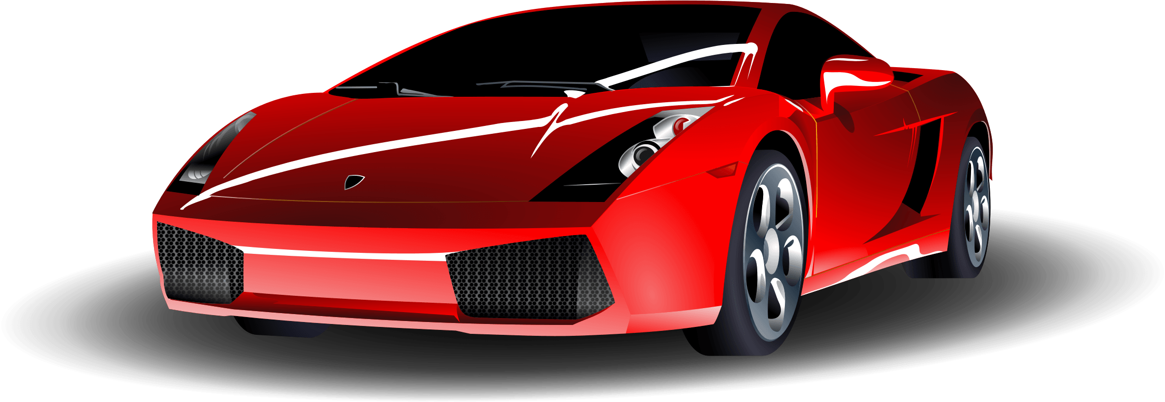 Simple Red Car Logo - Red Sports Car a simple colour change remix of sports