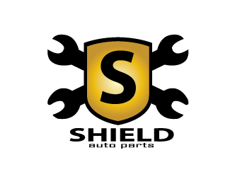 Auto Parts Manufacturer Logo - Shield Auto Parts Designed