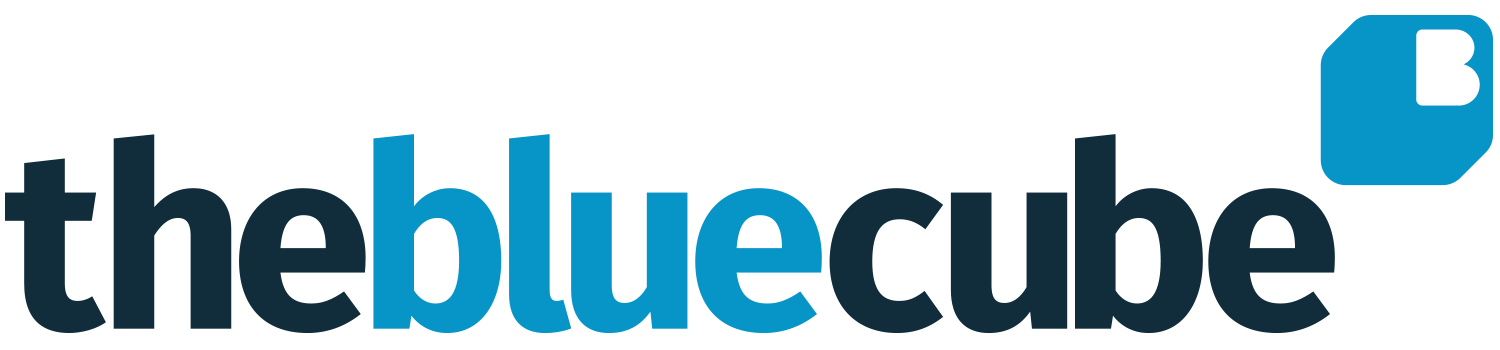 Blue Cube Logo - blue cube logo - Little Hearts Matter