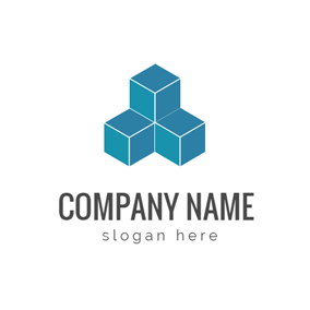 Blue Cube Logo - Free Cube Logo Designs. DesignEvo Logo Maker