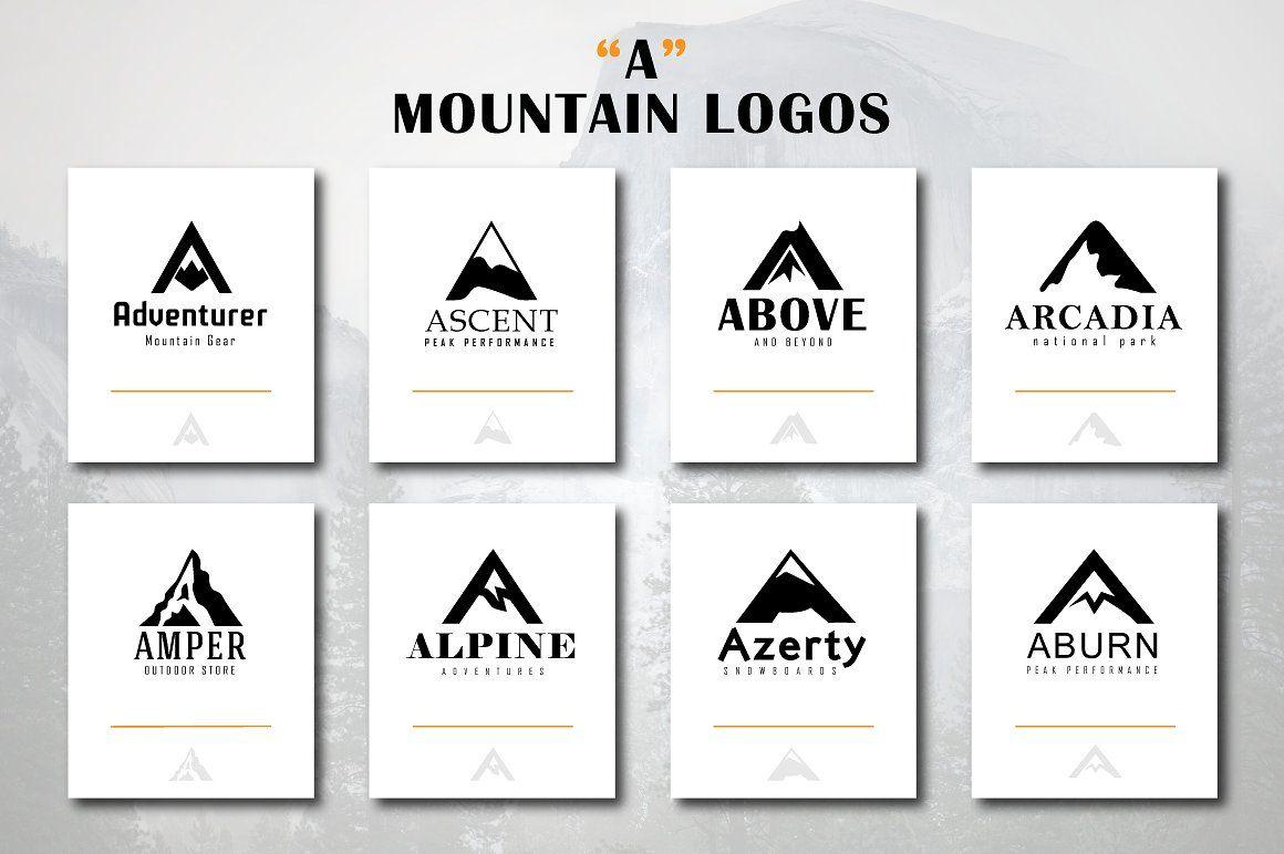 AA Mountain Logo - Mountain Logos 