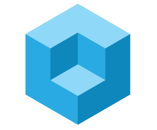 Blue Cube Logo - theCUBE