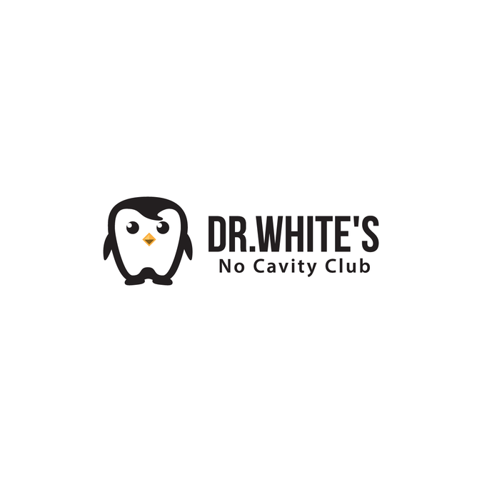 White Bird Dental Logo - Fun logo for a dental office children's club. Logo design contest
