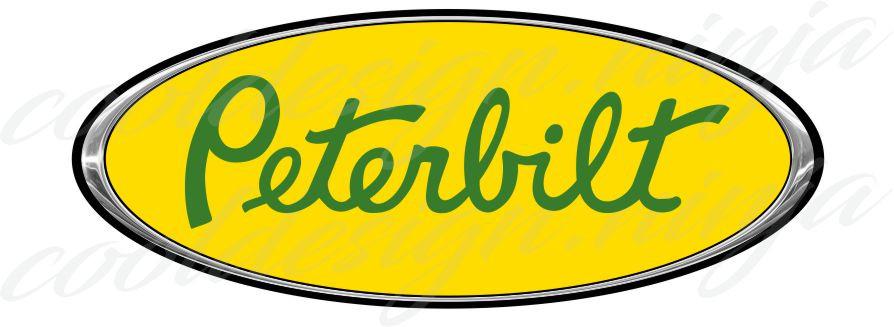 Chrome Yellow Logo - Peterbilt Emblem Skins - Chrome Yellow and Green x 3 – Cool Design Ninja