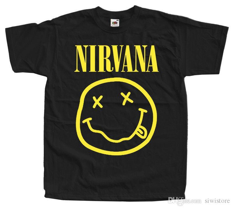 Grunge Band Logo - Nirvana V4, Grunge Band, Kurt Cobain, Logo, Poster T SHIRT BLACK S ...