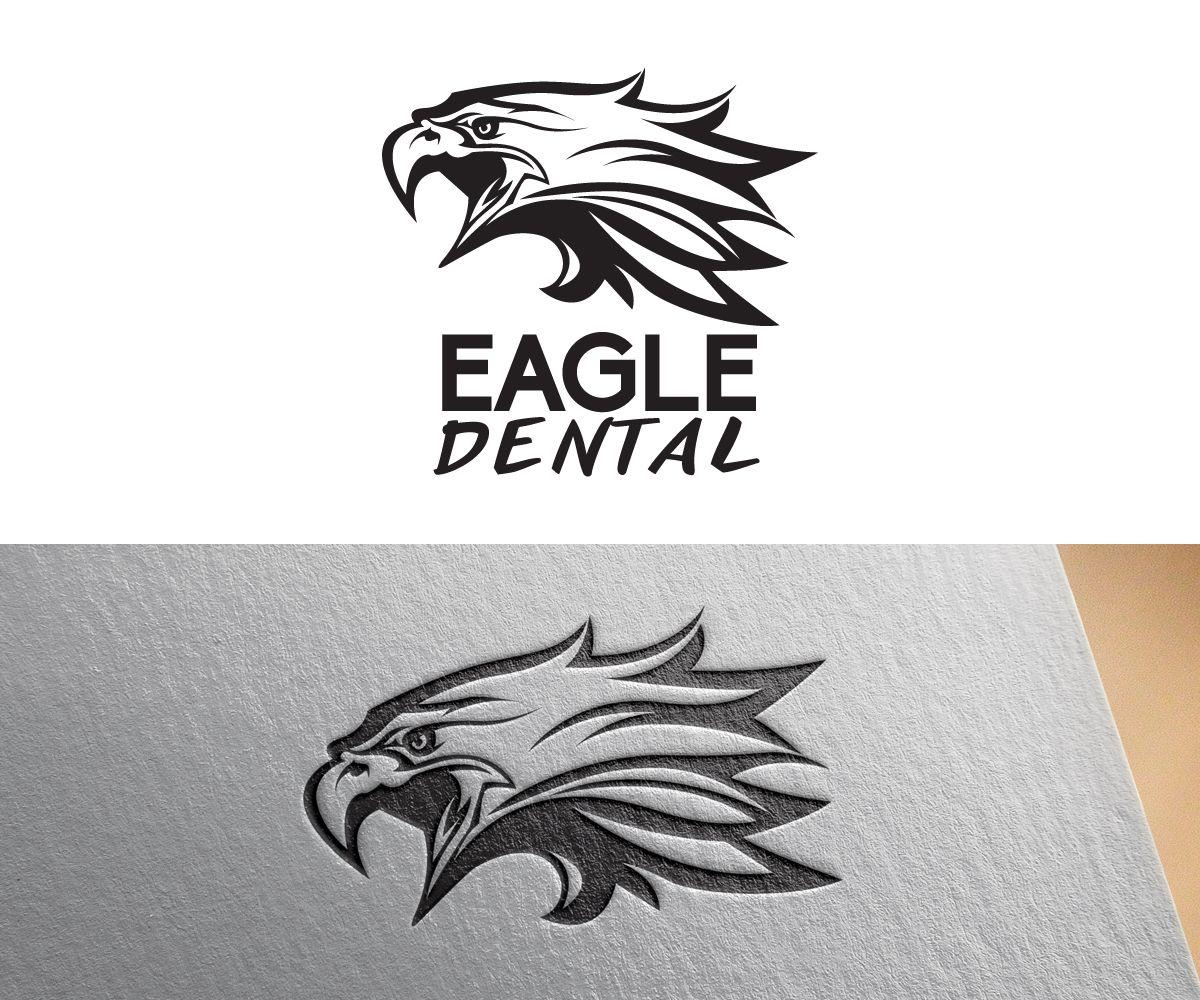 White Bird Dental Logo - Conservative, Elegant, Dental Logo Design for Eagle dental