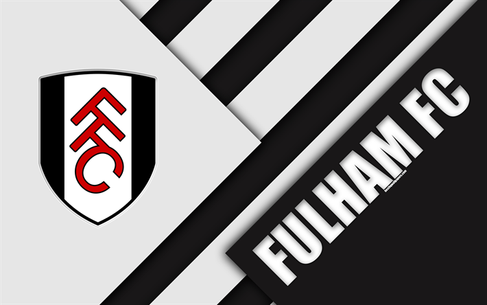 Fulham Logo - Scarica sfondi Il Fulham FC, Londra, logo, 4k, bianco nero ...