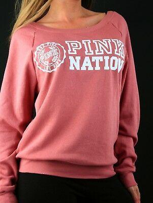 Pink Nation Logo - VICTORIA'S SECRET PINK Nation Logo Perfect Crew Fleece Pullover ...