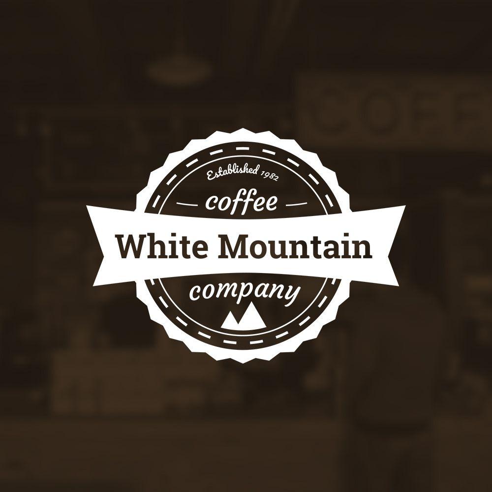 AA Mountain Logo - Cameron Gustavson - White Mountain Coffee Logo