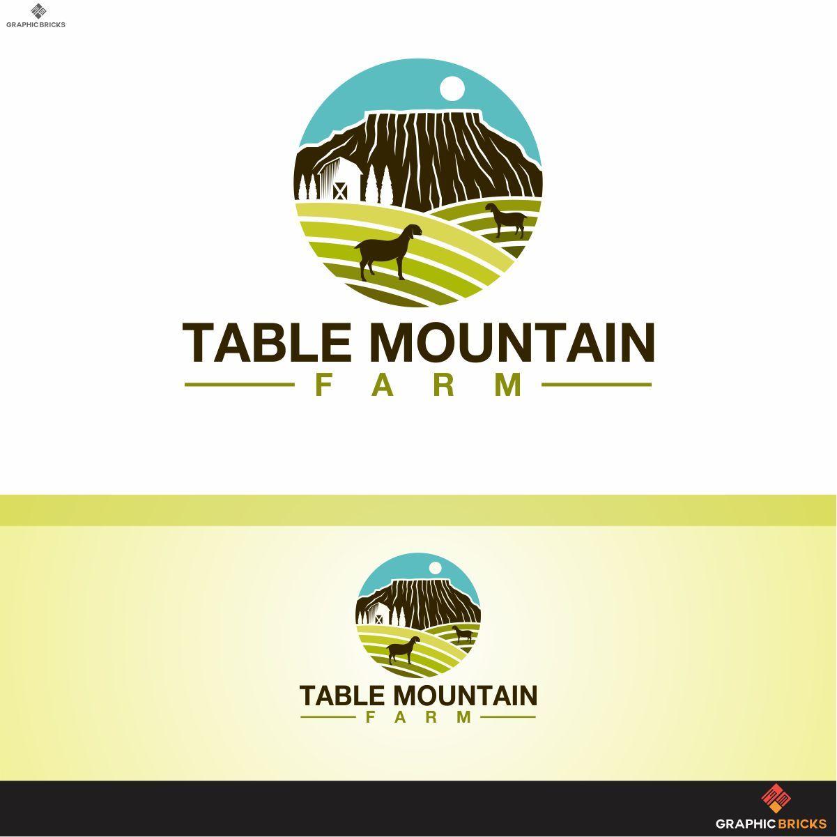 AA Mountain Logo - Personable, Playful, Farm Logo Design for Table Mountain Farm