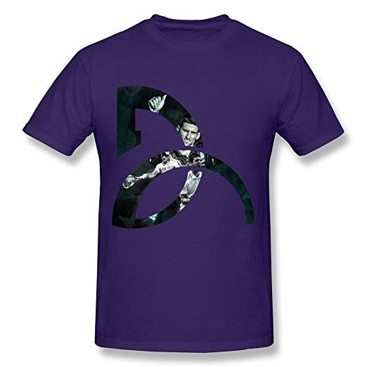 Purple Tennis Logo - SHJQ Men's T Shirt Geek Tennis Player Novak Djokovic