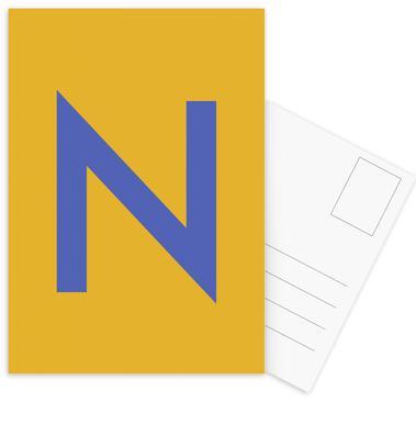 Yellow N Logo - Yellow Letter N as Notebook by JUNIQE | JUNIQE UK