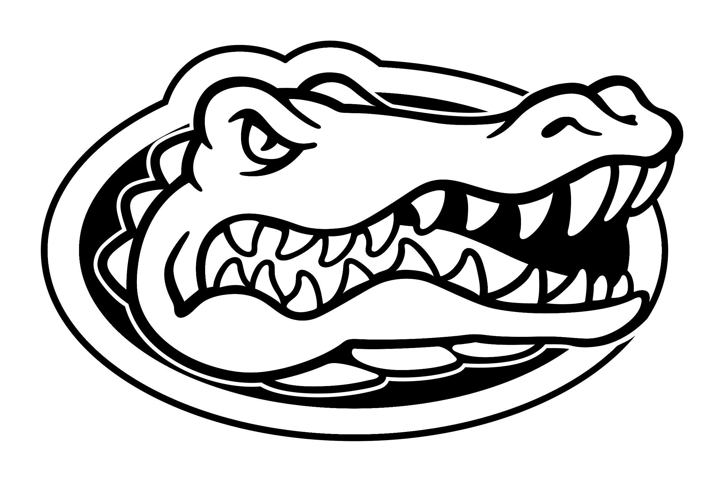 Gator Vector Logo - Florida Gator Logo Black And White | fiscalreform