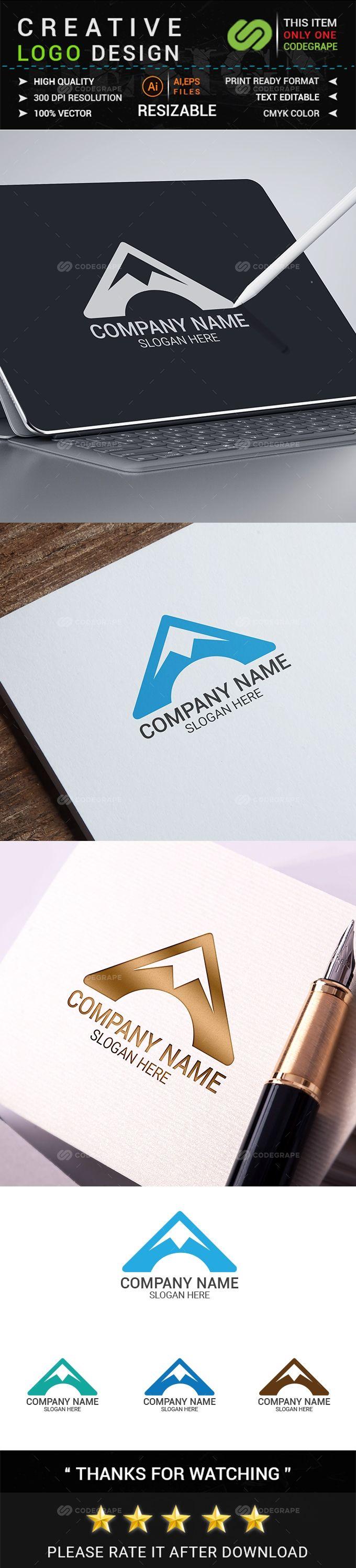 AA Mountain Logo - Mountain Logo - Print | CodeGrape