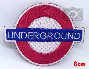 The Underground Logo - London Underground logo Iron on Sew on Embroidered Patch