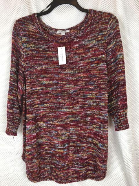 Studio Works Clothing Logo - Studio Works Women's Multi Color Red Cranberry Sweater Plus Size 2x ...