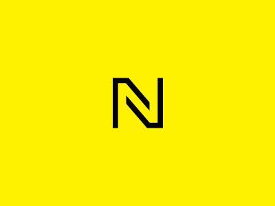 Yellow N Logo - Yellow? Hmmm. | branding | Logo design, Logos, N logo design
