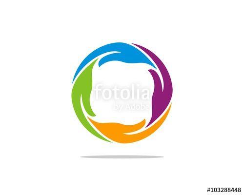 Hands Circle Logo - Circle Hands Logo Template 2 Stock Image And Royalty Free Vector