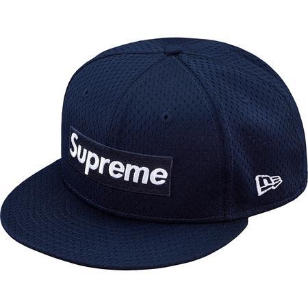 New Era Cap Logo - Supreme Mesh Box Logo New Era cap (navy) – Streetwear Official
