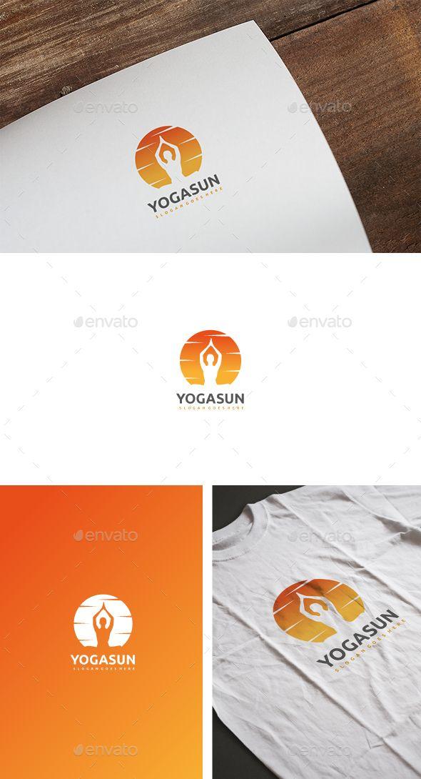 Orange Sun Behind Mountain Logo - Logo Templates. Logos, Logo templates