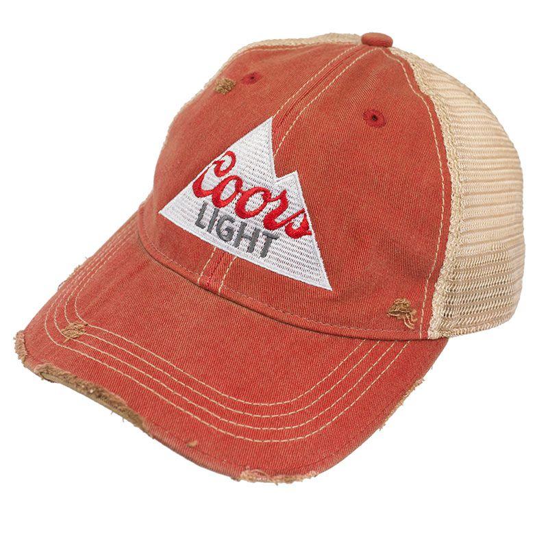 Orange Sun Behind Mountain Logo - Coors Light Burnt Orange Mountain Logo Hat