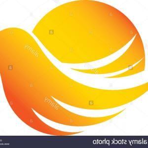 Orange Sun Behind Mountain Logo - Stock Illustration Sun Mountain Logo Template Simple Sunrise Design