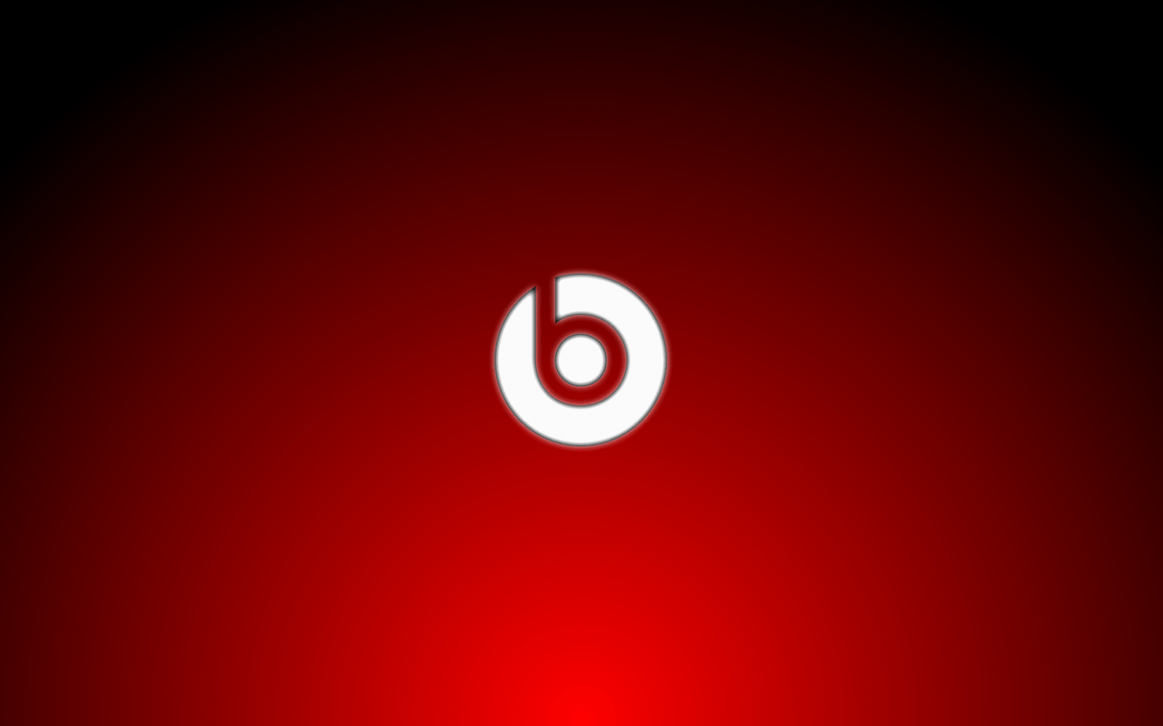 Red Beats Logo - Red And White Beats Logo Wallpaper | PaperPull