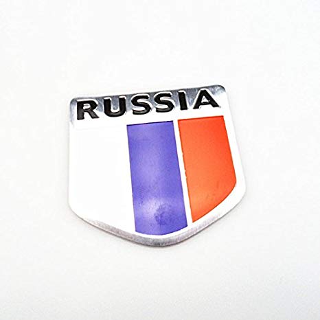 Russian Car Logo - 3D Aluminum Flag of Russia Car Sticker Accessories Stickers For ...