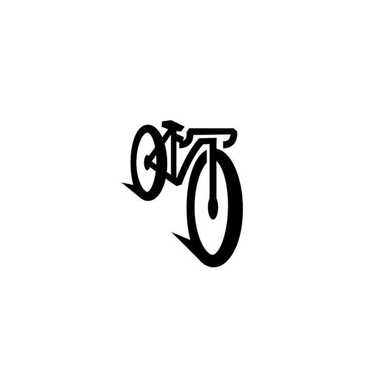 Bike Logo - Minimal perspective bike logo | Type Gang