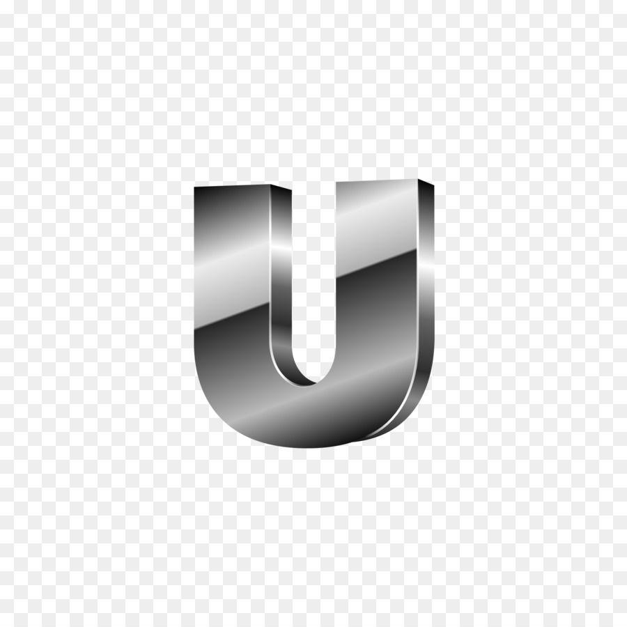 Silver U Logo - Letter Silver U - Silver black letters U png download - 1600*1600 ...