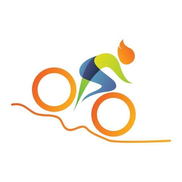 Bike Logo - Modern Summer Sports Cycling Mountain Bike Logo Symbol Template