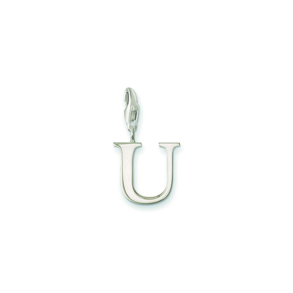 Silver U Logo - Thomas Sabo Silver 'U' Charm ~ 0195-001-12 - Jewellery from S L ...