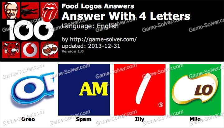 6 Letter IB Guess That Logo - Food Logo Quiz Answers - Game Solver