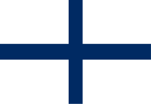 Blue White Cross Logo - Flag of Finland
