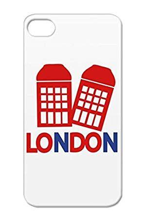 Red Telephone Logo - Tear-resistant TPU LONDON Red Phone Booth Telephone Red Phone Text ...
