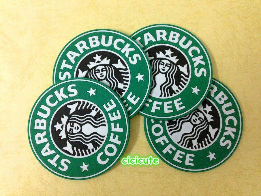Starbucks Coffee Cup Logo - Starbucks Coffee Coaster Logo Mug Cup mat, Best Gift Present, 4pcs ...