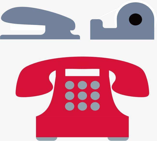 Red Telephone Logo - Red Telephone, Telephone Vector, Vector Material, Landline PNG and ...