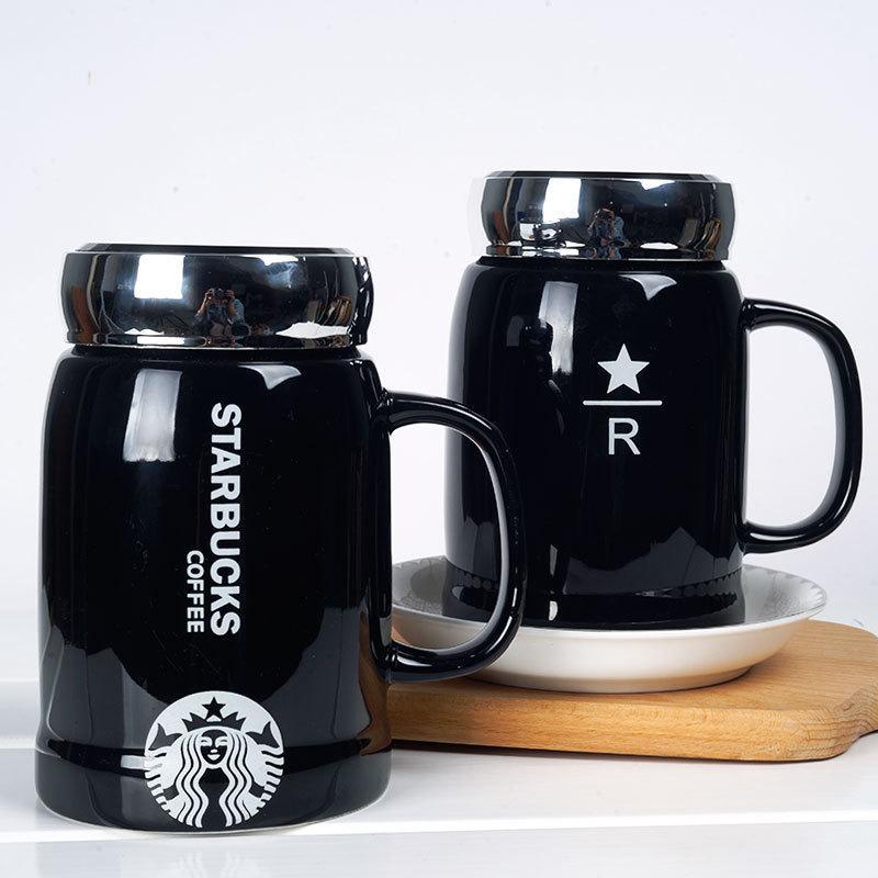 Starbucks Coffee Cup Logo - Creative Water Cup Ceramic Mug Starbucks Large Capacity Coffee