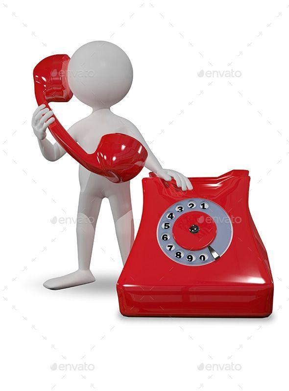 Red Telephone Logo - Man with Red Telephone | Fonts-logos-icons | 3d design, Design ...