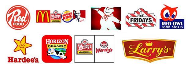 Red Fast Food Logo - Food is Red, but the Web is Blue - Logo Colors - Price Digital