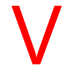 Red Letter V Logo - Free Red Letter V Icon - Download Red Letter V Icon