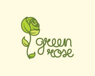 Green Rose Logo - Green Rose Designed by ancitis | BrandCrowd