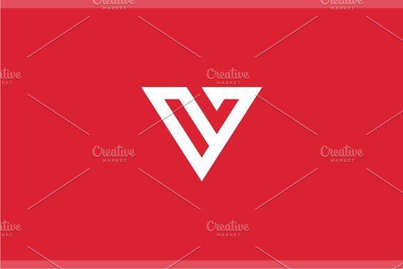 Red Letter V Logo - Letter V Logo ~ Logo Templates ~ Creative Market