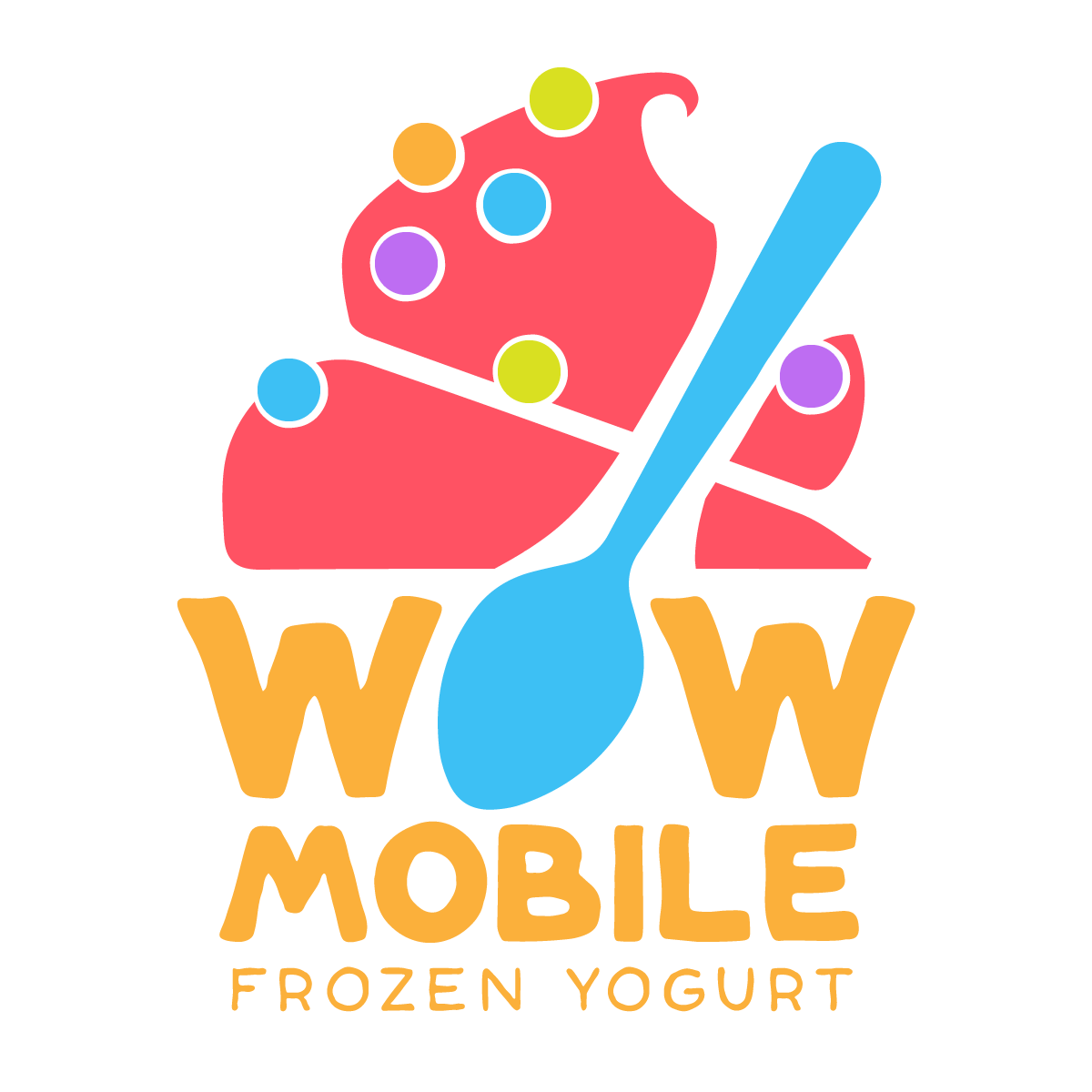 Frozen Yogurt Logo - Wow! Mobile Frozen Yogurt!