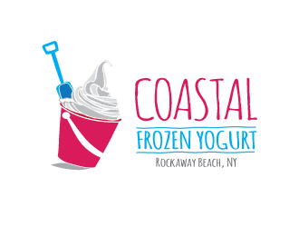 Frozen Yogurt Logo - Coastal Frozen Yogurt logo design