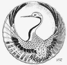 Crane in Circle Logo - 42 Best Crane board images | Japanese art, Japanese Painting ...