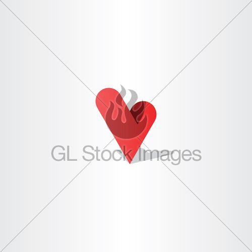 Red Letter V Logo - 3d Heart Letter V Logo Vector Design · GL Stock Images