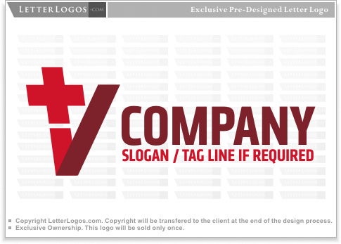 Red Letter V Logo - Letter V Logos